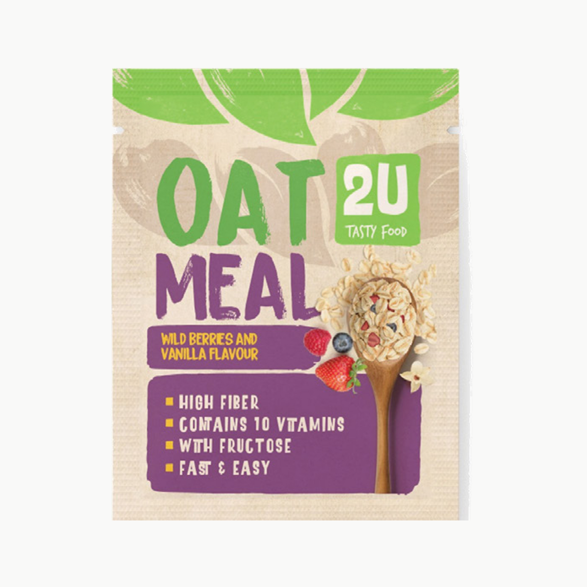 Oatmeal berries vanilla 65g Oatmeal wild berries and vanilla flavor - Image 1